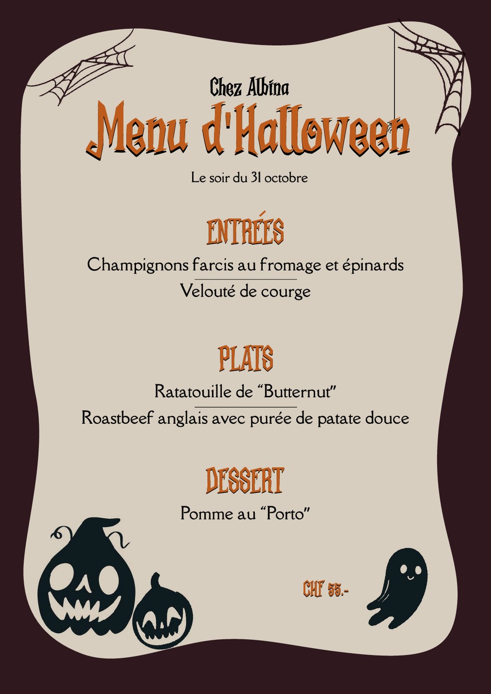 Menu Halloween 2024 — ouvrir le PDF